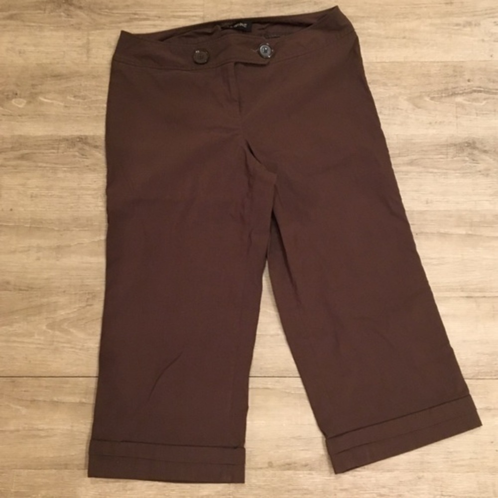 Lane Bryant Brown Crop Pants Size 14